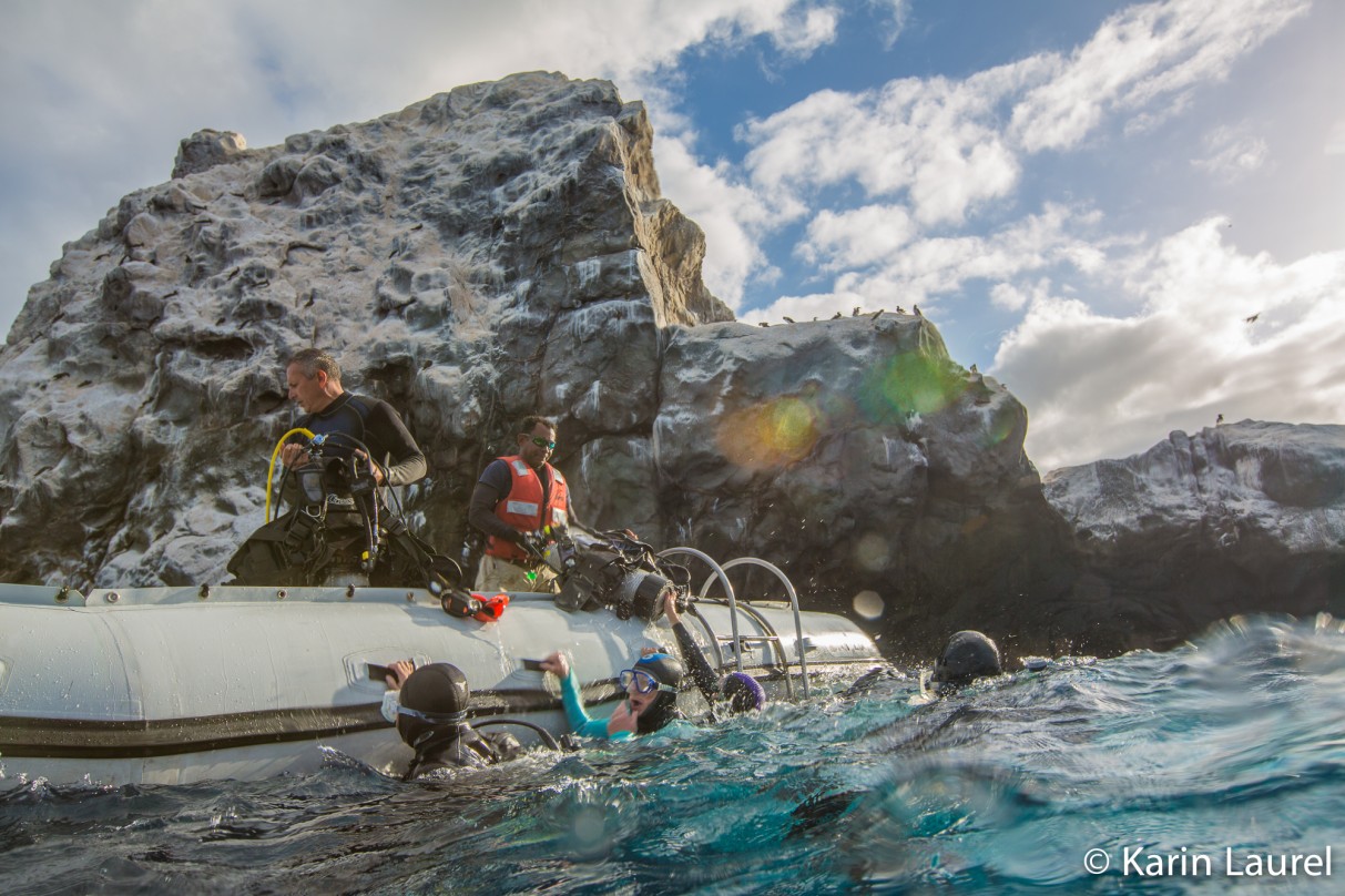 Super clear water and great temperature