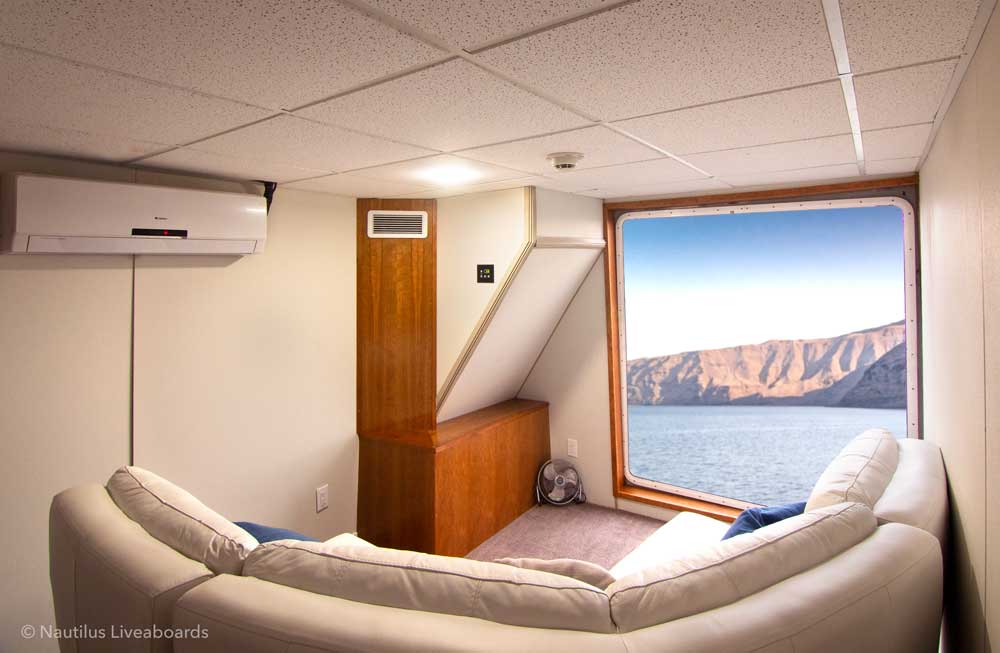 Premium suite is on wheelhouse deck